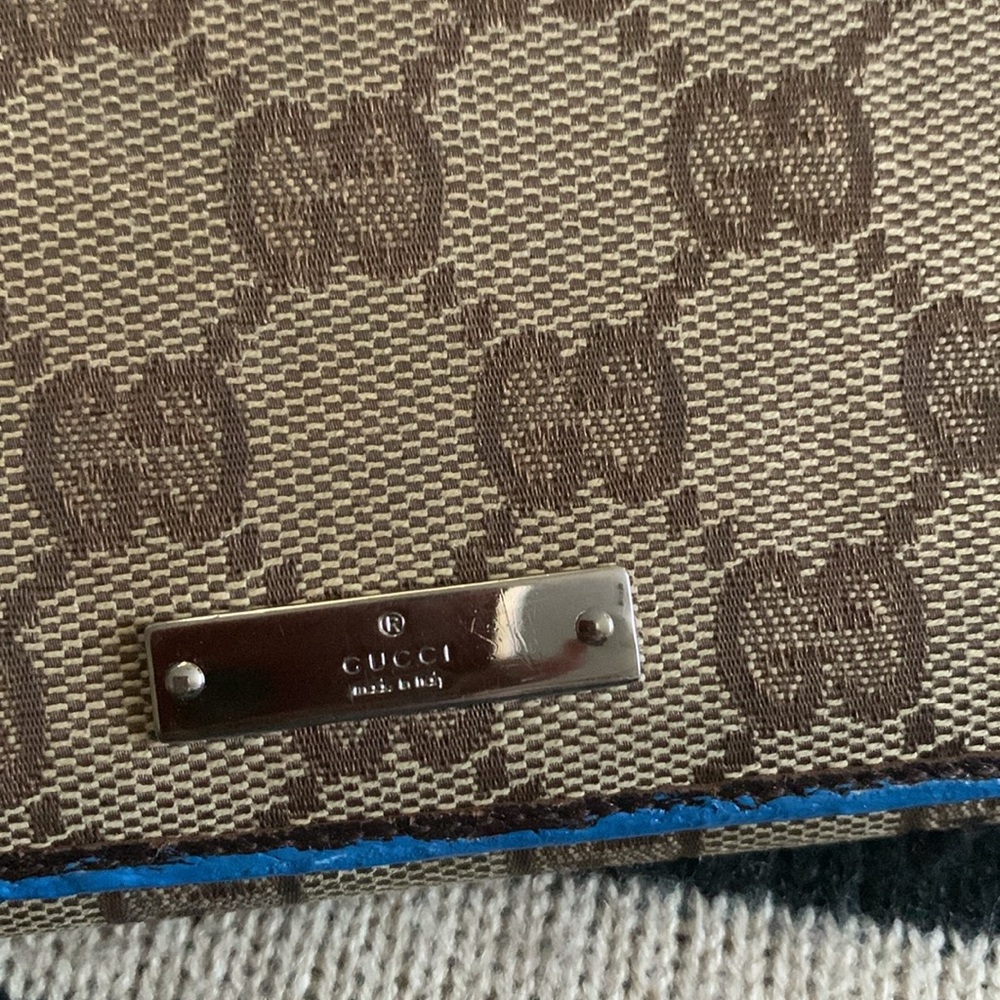 Authentic Gucci Monogram Logo Wallet! - image 2